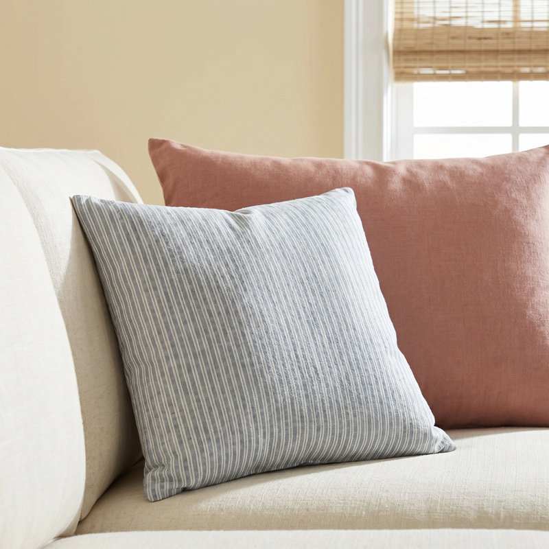 Jocasta Striped Reversible Throw Pillow