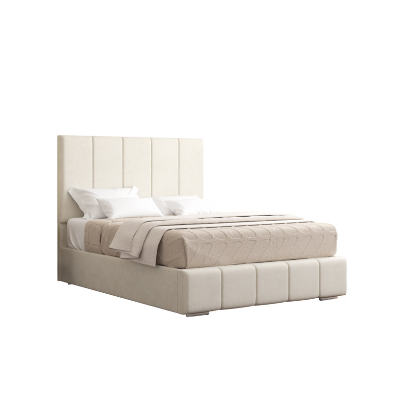 Edelmann Upholstered Bed, Cream, Super King (6')