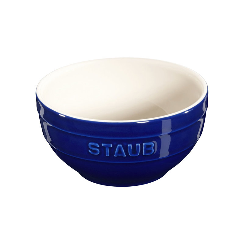 Bol rond en céramique 14 cm, Bleu très foncé