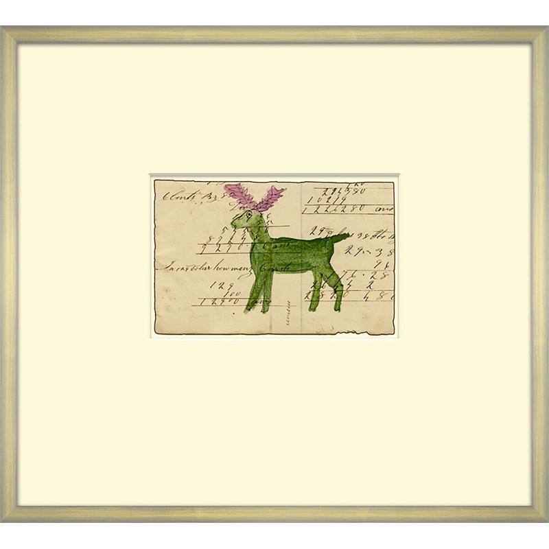 Mennonite Drawing, Deer Giclee Print