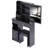 29.2" Small Space Left Drawer Desktop Vanity Table + Cushioned Stool, Extra Large Right Sliding Mirror, Multi Layer High Capacity Storage, Practical Fashionable Dresser, Suitable For Small Space-903828551