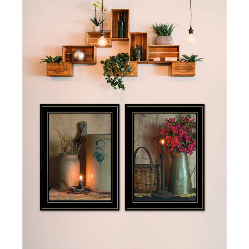 «Country Candlelight Collection», art mural moderne, impression encadrée pour décoration de salon, de chambre à coucher et de maison de campagne par Billy Jacobs