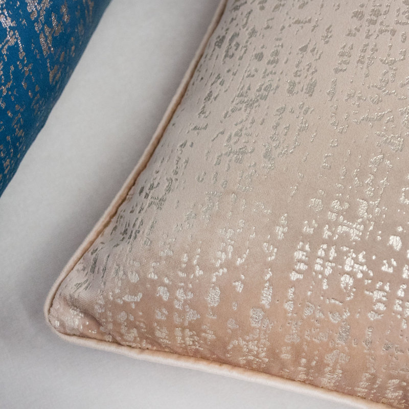  Housse de coussin carré et insert, Beige, 20 po x 20 po, Polyester