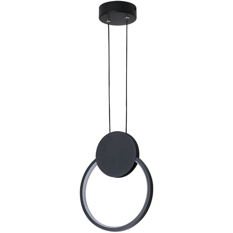 Luminaire suspendu noir à 1 lumière Donterius