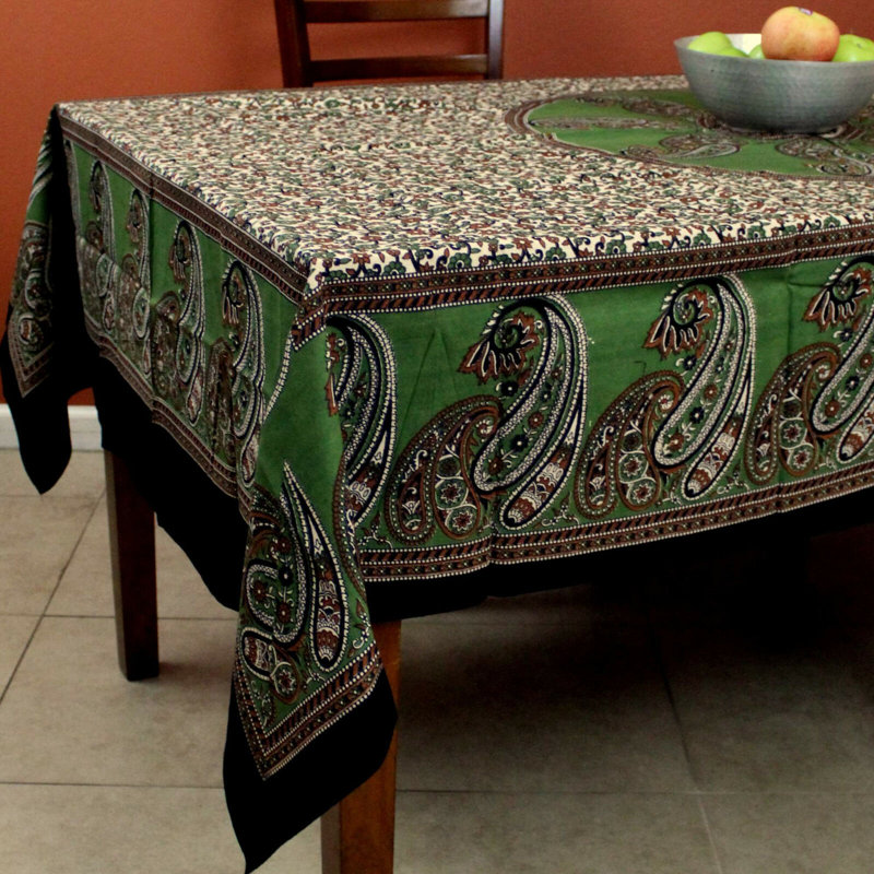Cotton Tapestry, 60" H x 90" W, Green