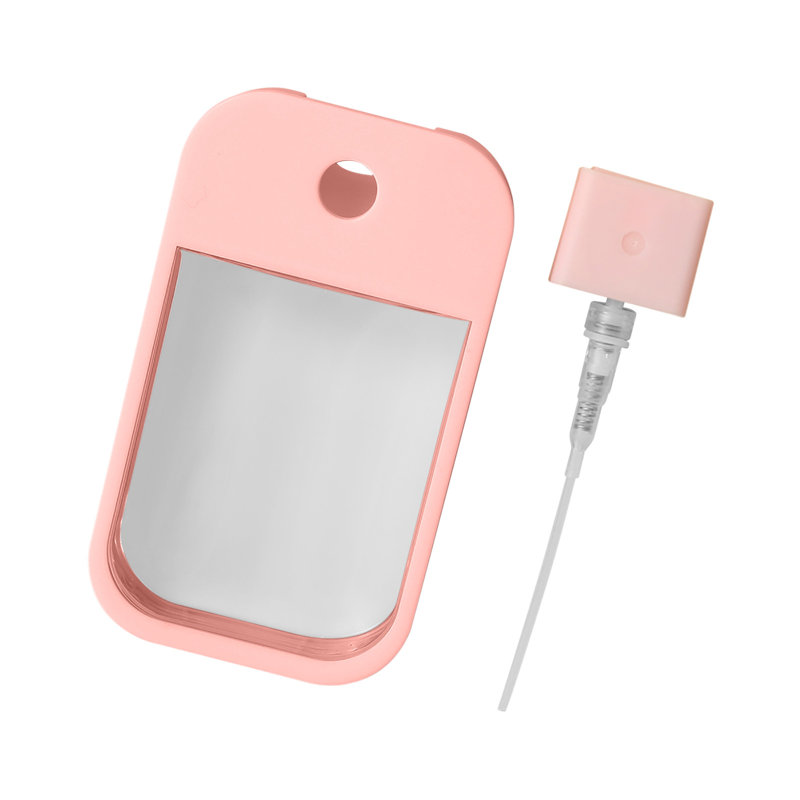 Bouteille d'eau et bouteille de parfum, Rose
