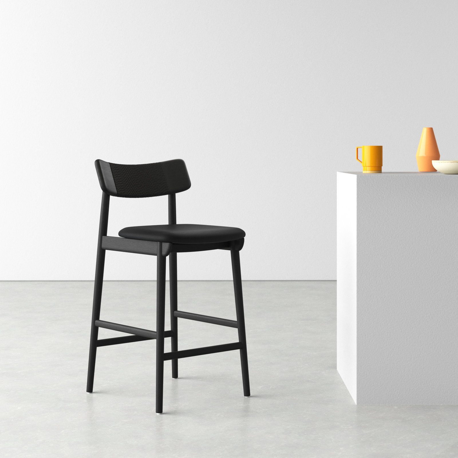 Sakina Bar and Counter Stool, Black, Counter Stool (27.6” Seat Height)