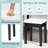 Vanity Table Set with Lighted Mirror for Bedroom and Dressing Room-251642617
