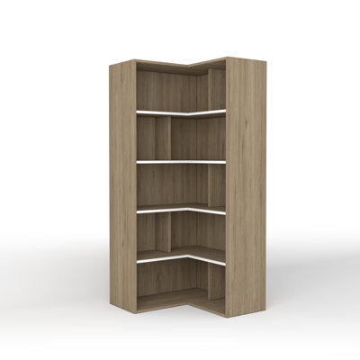 Jazmane 216cm H x 100cm W Corner Bookcase