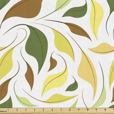 Chaquana Seasonal Falling Leaves Print Garden Elements Multi-Purpose Fabric