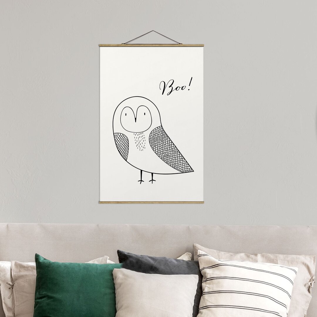 Stoffbild Owl Boo