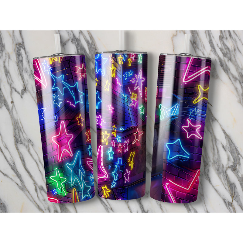 Choose Handmade Tumblers 591ml Vacuum Insulated Stainless Steel (18/8) Travel Tumbler with Straw