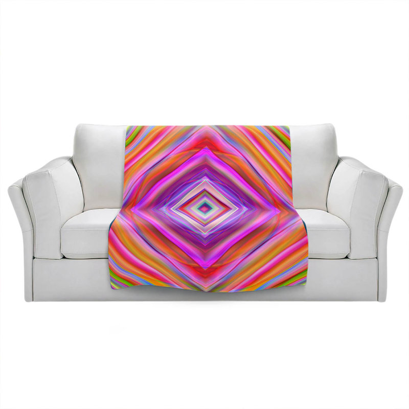 Hand Woven Throw Blanket, 51" x 60"