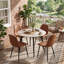 Chaise rembourrée en similicuir Kavi -1431798405