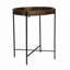 Table d'appoint en bois avec table d'appoint en fer