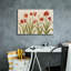 «Row of Red Amaryllis Light» par Cheri Blum, art mural sur toile-1795780288