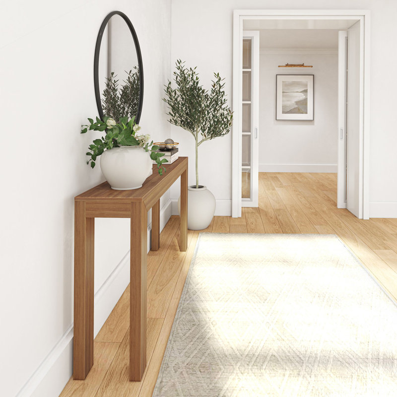 Console en bois massif Bahez, Pacanier, H 32 po x l 46 po x P 12 po