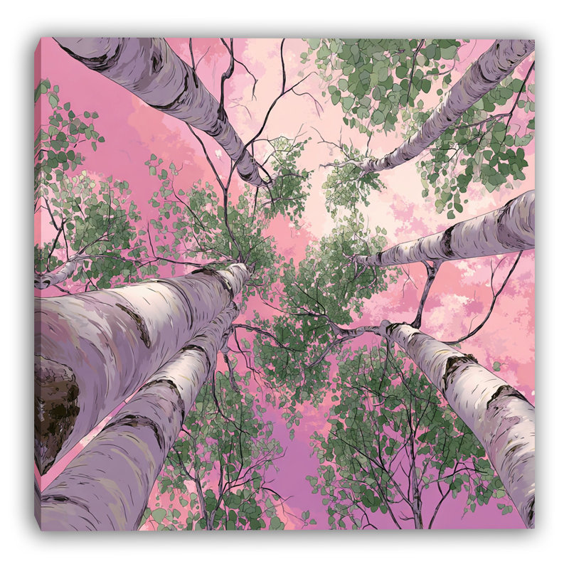 Rose Dawn Canopy Wrapped Canvas Wall Art, 12" H x 12" W