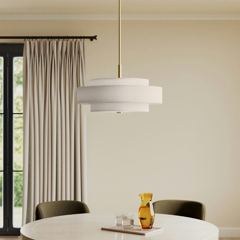 Arly 5 - Light Dimmable Drum Chandelier