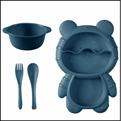 Ensemble d'assiettes plates en forme d'ours