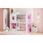 Lit simple superposé en bois avec tente-1065075720