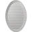 37"H x 25"W x 2 1/8"D Vertical Oval Gable Vent