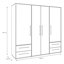 Minija 4 Door Manufactured Wood Wardrobe-2022478513