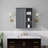 23.6" Grey Bathroom Wall Cabinet
