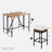 5-piece Outdoor Dining Table Sets Included 1 Foldable Table And Four Stools With Cushions