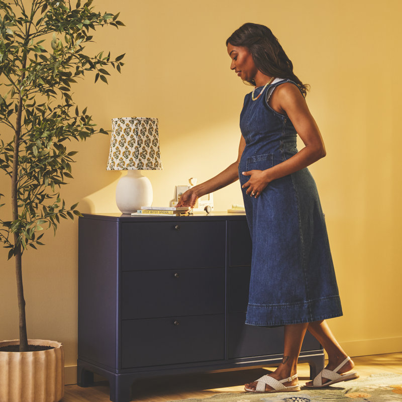Little Seeds Posey 6-Drawer Dresser, Deep Blue
