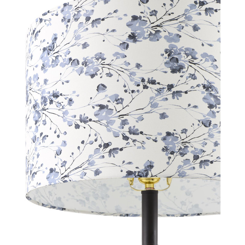Richawara Table Lamp, White/Blue/Dark Blue