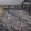 Tapis rayé noir / gris Boler-20944020