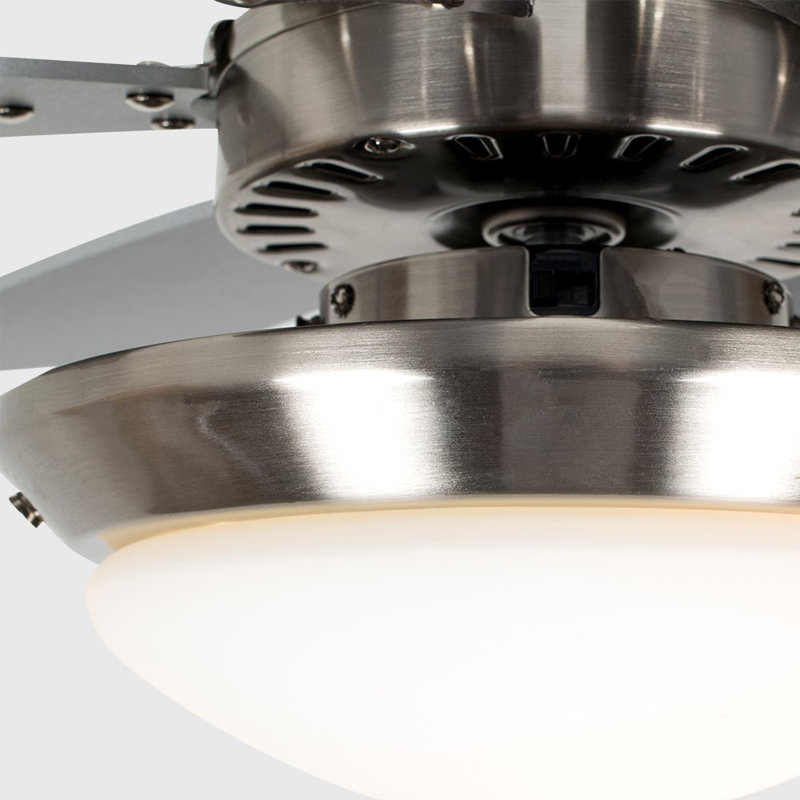 Paschke 76cm Ceiling Fan with Light Kit, No