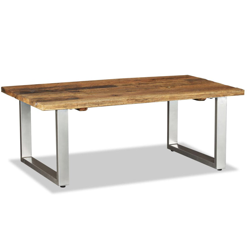 Solid Wood Sled Coffee Table