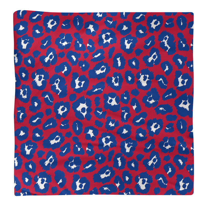 Serviette de foot Buffalo, 22 po x 22 po, Rouge / Blanc / Bleu