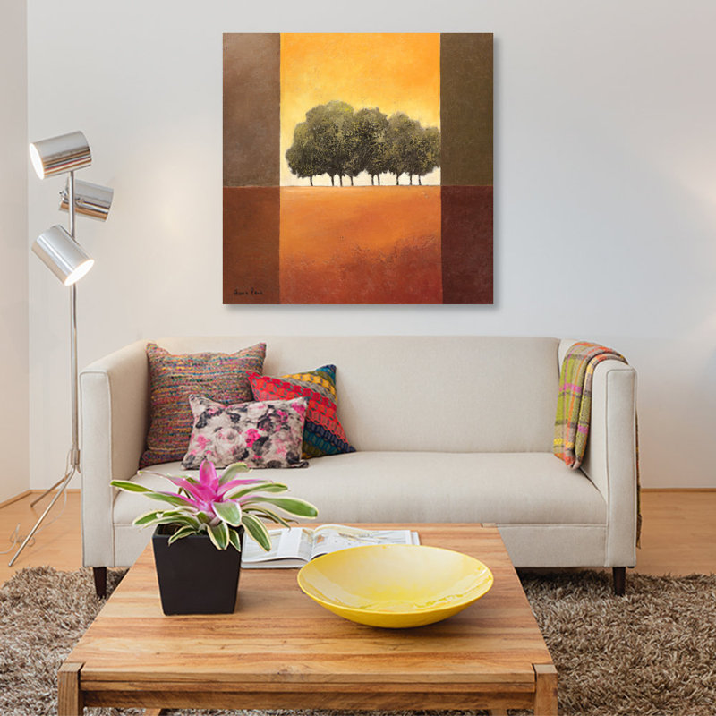«Trees III», reproduction sur toile, H 37 po x l 37 po x P 1,5 po, Toile tendue, Pas de tapis