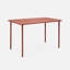 Polonius Rectangular Metal Outdoor Dining Table , 120cm cm W 70cm cm D-92324892