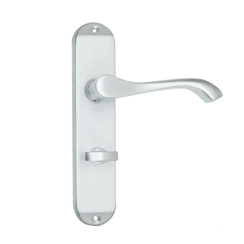 Itasca Privacy Door Handle, Satin Chrome