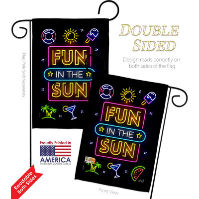 Ensemble de drapeaux en polyester 18,5 po x 13 po Neon