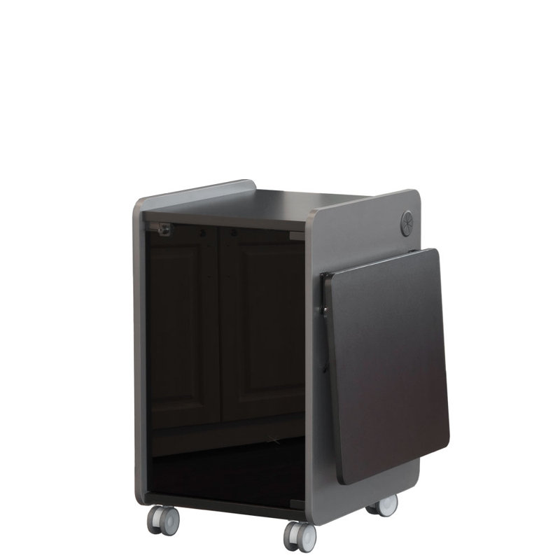34.5'' H x 41.75'' W Laptop/Tablet Storage Cart with Wheels