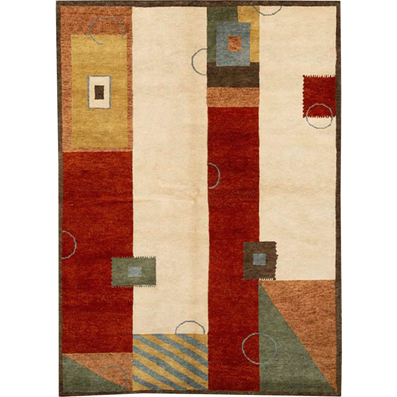 Himalayan Wool Abstract Area Rug