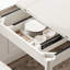Table de salle à manger extensible en bois massif Aderyn Adryell de 23,6 à 47,2 pouces pour 2 à 6 personnes avec rangement caché-1944132659