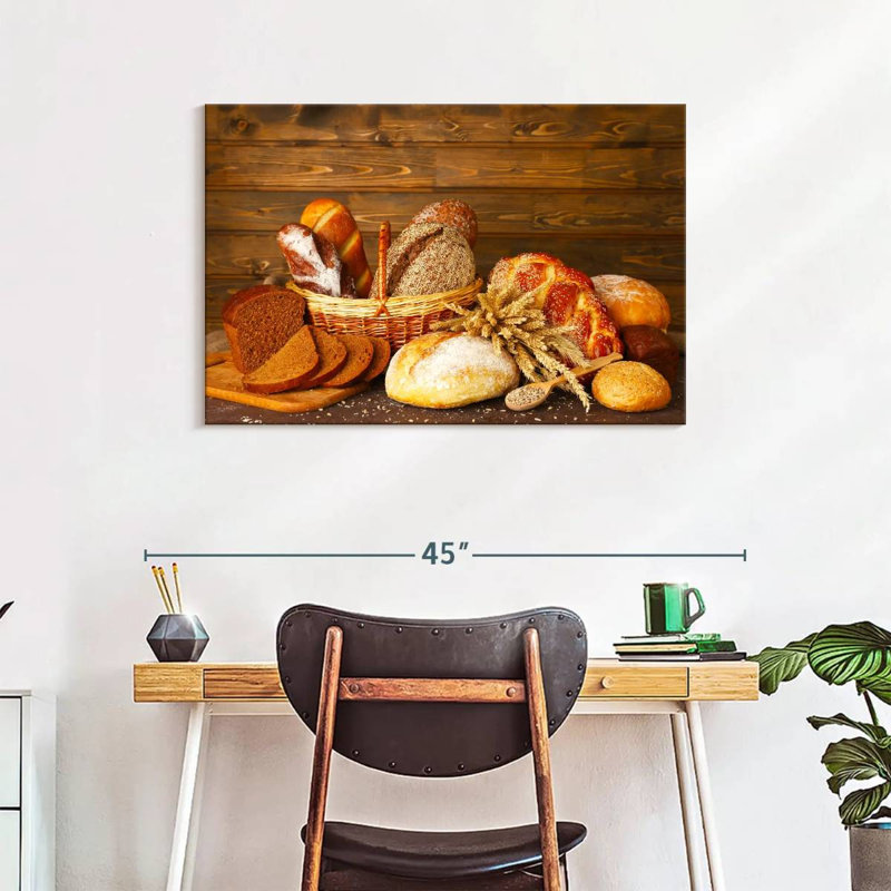 Bread Assortment Canvas Print, 24" H x 36" W x 1.25" D