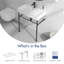 Turner 30" W x 16" D x 35" H Ceramic Rectangular Console Bathroom Sink with Overflow-102412042