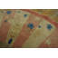 Oval 1920s Hand Knotted Pile Wool Coral / Salmon Pink Antique Rug