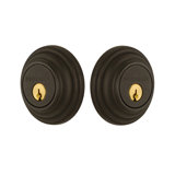 Nostalgic Warehouse Classic Rosette Double Cylinder Deadbolt