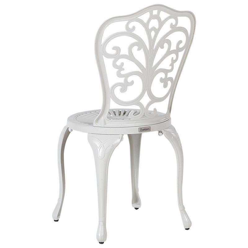 Heston Outdoor Patio Dining Side Chair, White