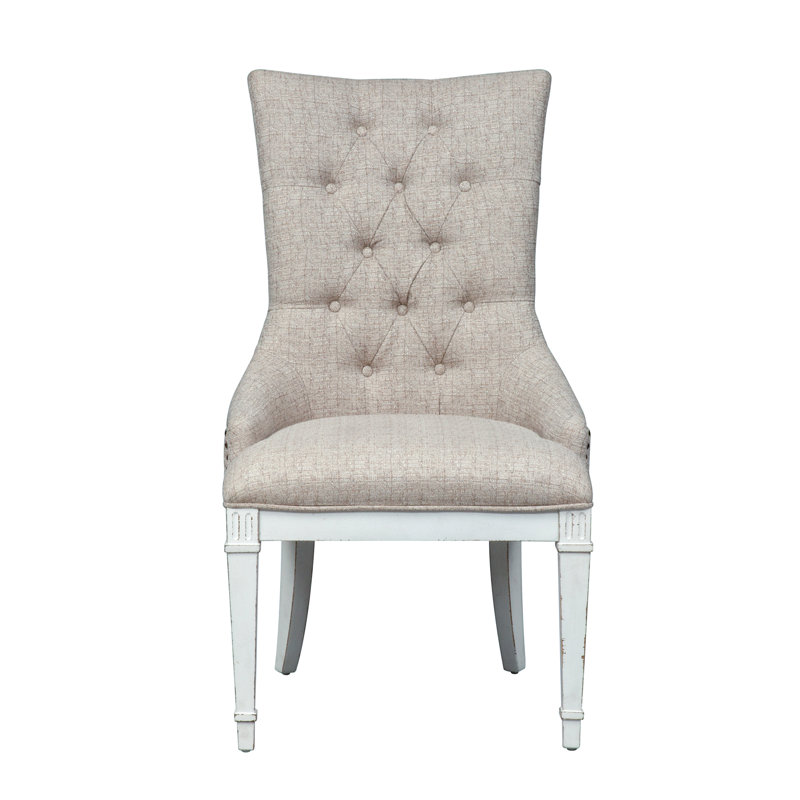 Exmouth Upholstered and Tufted Hostess Chair