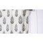 Rideau à panneau plat en lin blanc et gris à motif floral imprimé à la main pour le salon et la chambre à coucher, rideaux et rideaux en lin Boho Farmhouse-720000336