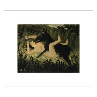 La belle et la bête par Henri Rousseau